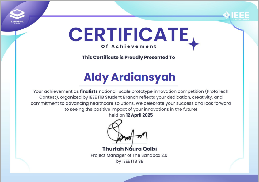 Finalist ProtoTech Contest 2.0 — Sandbox IEEE ITB